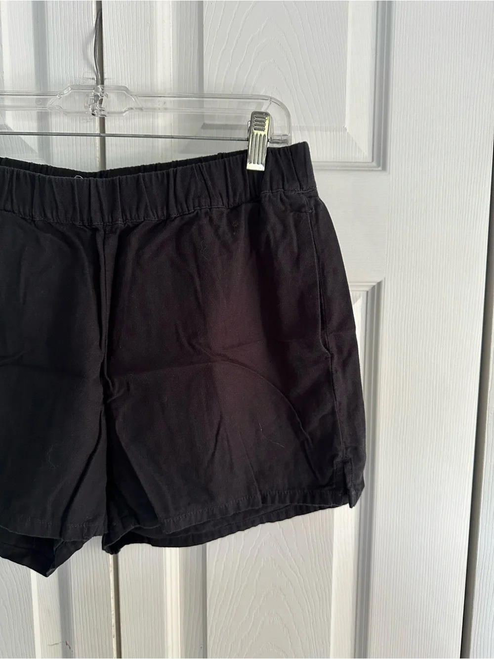 Madewell Women's Black Elastic Waist Casual Shorts